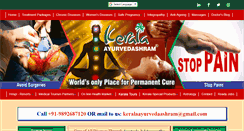 Desktop Screenshot of keralaayurvedashram.com